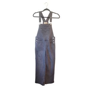 Levi's Silver Tab Youth Charcoal Wash Denim Overalls Size 14R